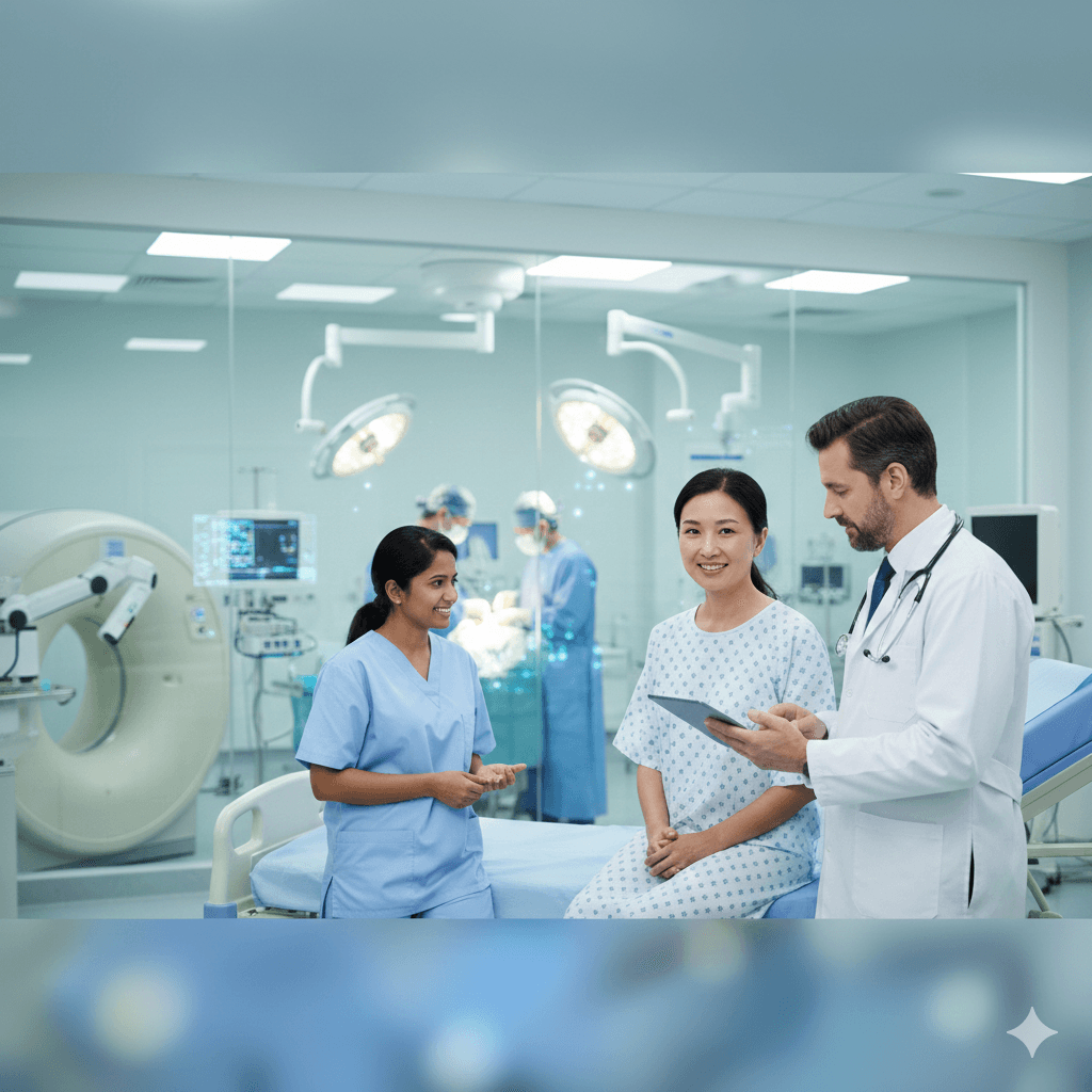 Medical professionals providing treatment